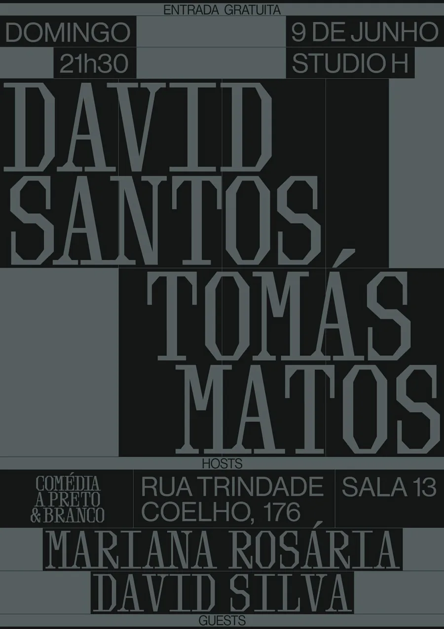 Comédia a Preto & Branco Poster — Marco da Silva
